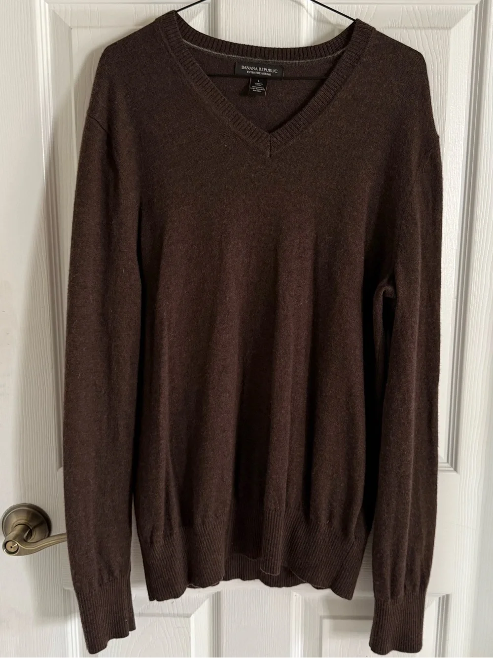 Chocolate Brown Merino Wool Sweater